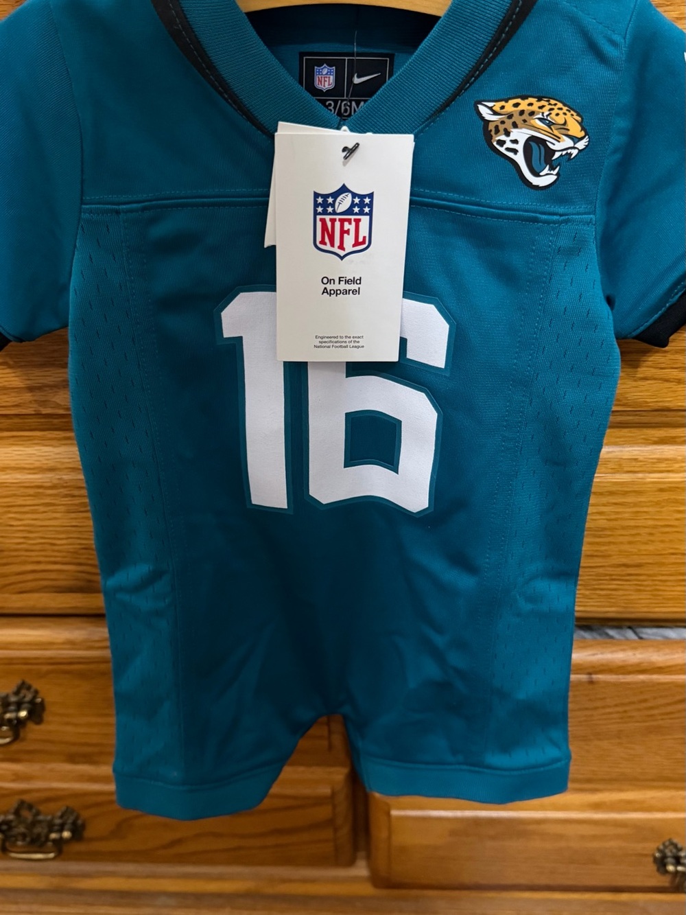 Nike Teal NFL Football Jersey Romper